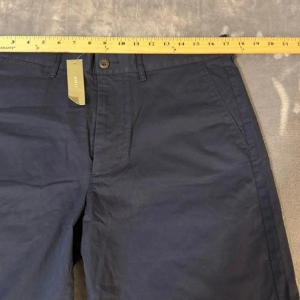 J.Crew Navy Blue Stretch Chino Shorts Mens Size 33x9 Re-Imagined Cotton NEW